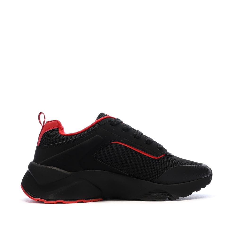 Baskets Noires/Rouges Garçon Kappa Logo Safir 2s 2