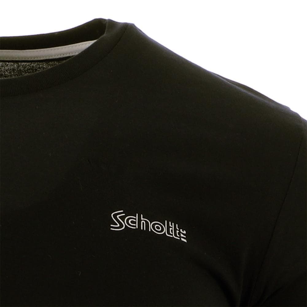 T-shirt Noir Homme Schott O Neck Jeff 3