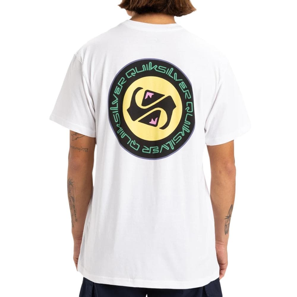 T-shirt Blanc Homme Quiksilver Circle Back 2