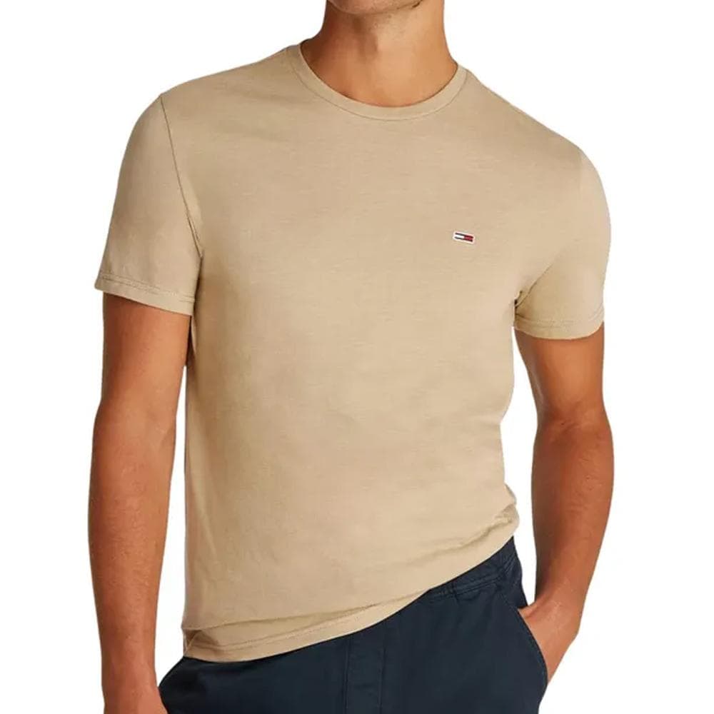 T-shirt Marron Homme Tommy Hilfiger Jaspe 1