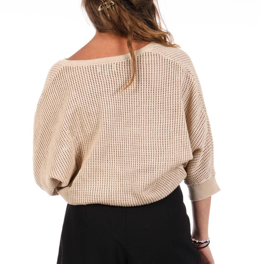 Pull Beige Femme Freeman Porter Paross 2