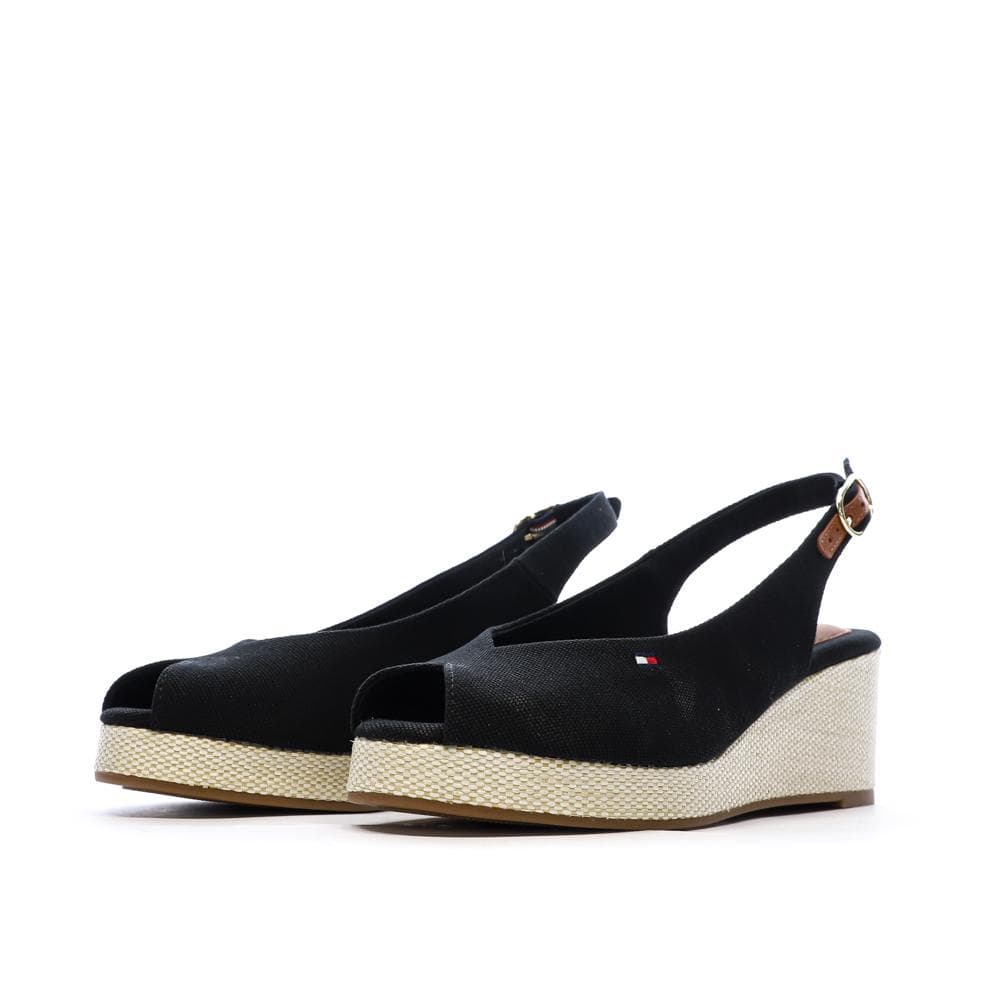 Sandales Noires Femme Tommy Hilfiger Flags 6