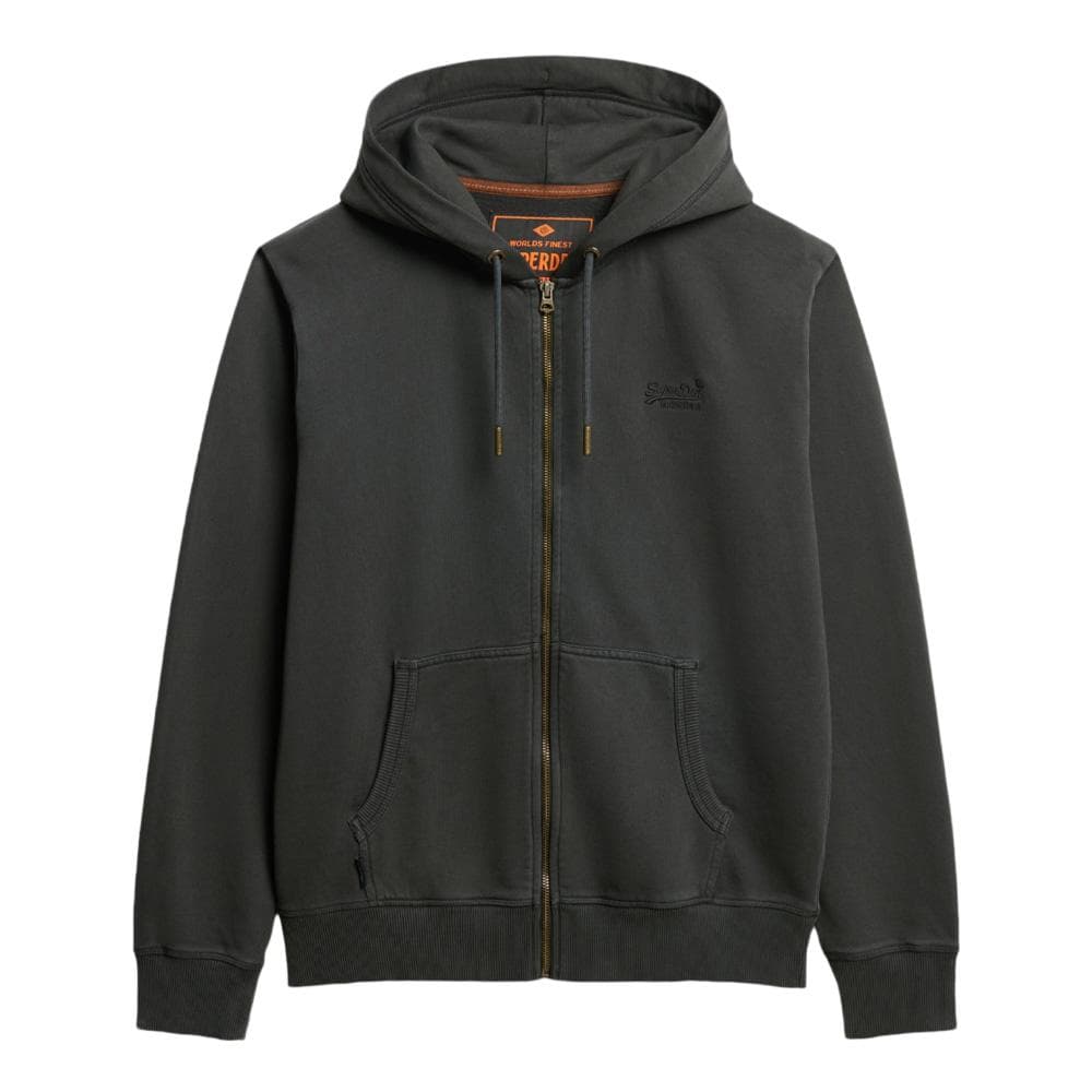 Sweat Zippé Grise Homme Superdry Essential Washed Ziphood 2