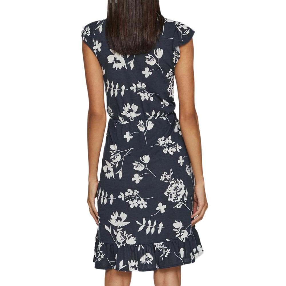 Robe Marine/Fleurs à volants Femme Vila Mooney 2