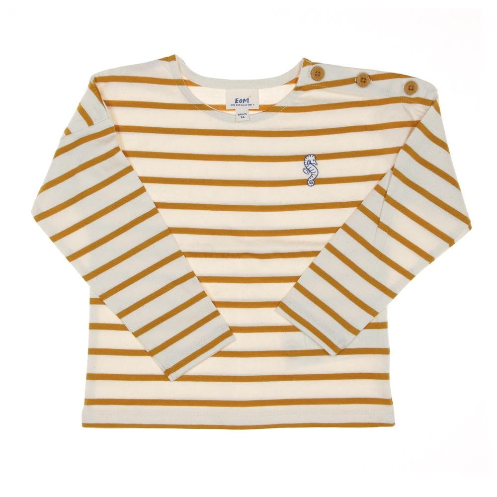 T-shirt Jaune à Rayures Enfant EOM Elorisa 1