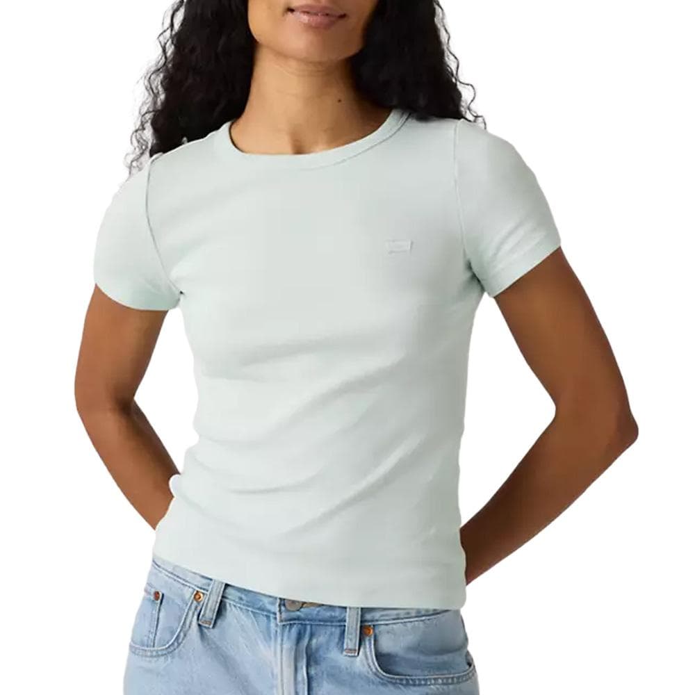 T-shirt Turquoise Femme Levi's Hayes Tee Blues 1