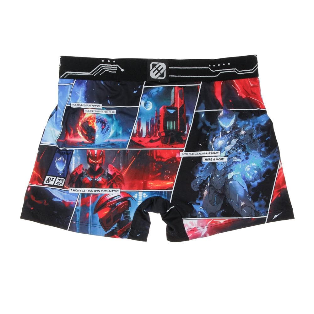 Boxer Noir/Bleu à Imprimés Homme Freegun FIG 2