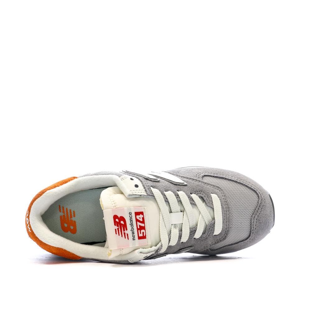 ML574 Baskets Gris/Orange Garçon New Balance 4