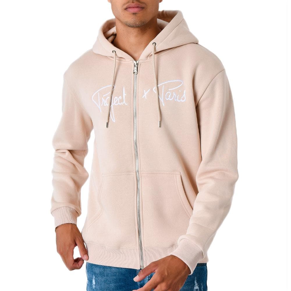 Sweat Zippé Beige Homme Project X Paris Signature 1