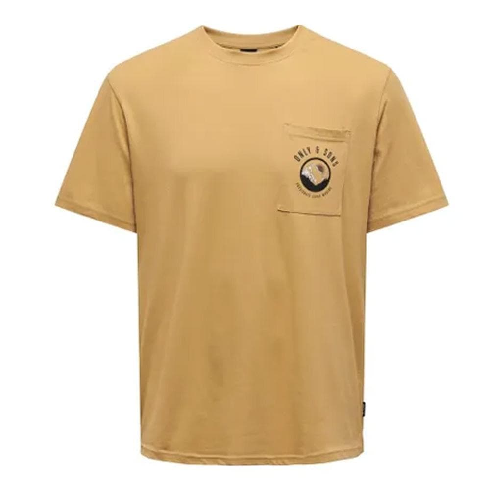 T-shirt Jaune Homme Only & Sons Thiierry 1