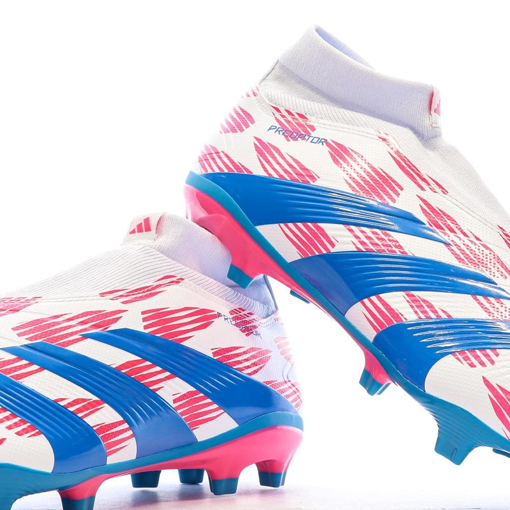 Chaussures de Foot Blanc/Rose Homme Adidas Predator League Ll FG 7