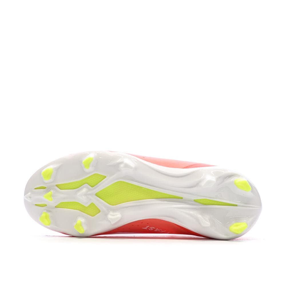 Chaussures de Football Blanches/Rouges Garçon Adidas Crazyfast League 5