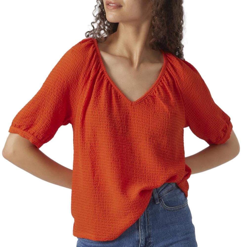 T-shirt Rouge Femme Vero Moda Kassi 1