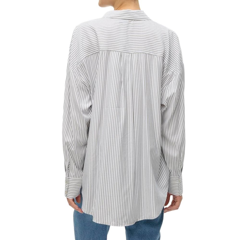 Chemise Blanche/Gris Femme Vero Moda Nora 2