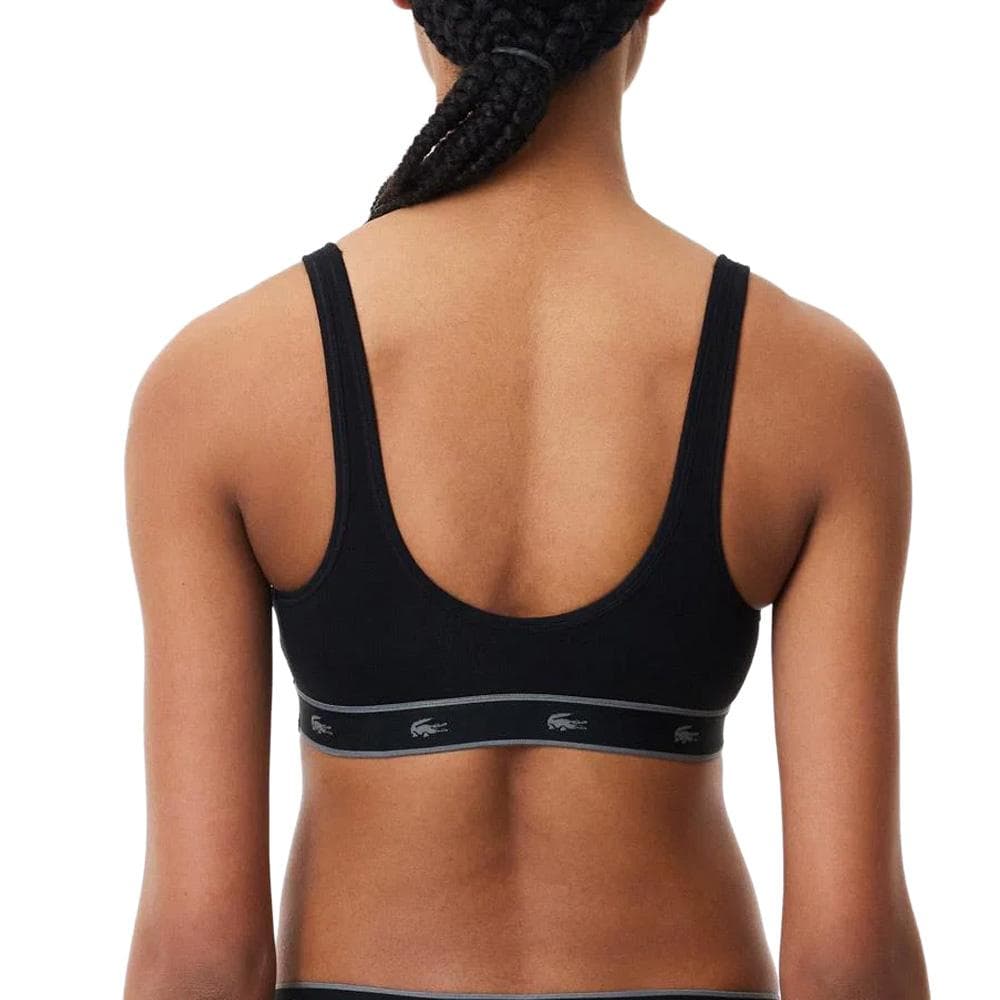 Brassière Noir Femme Lacoste IF8626 2