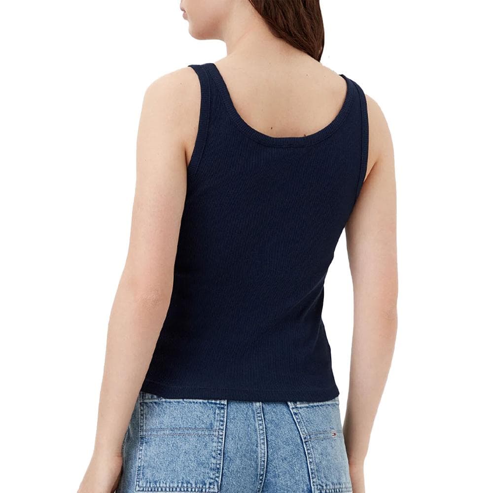 Débardeur Marine Femme Tommy Hilfiger Tjw Slim Button Tank 2