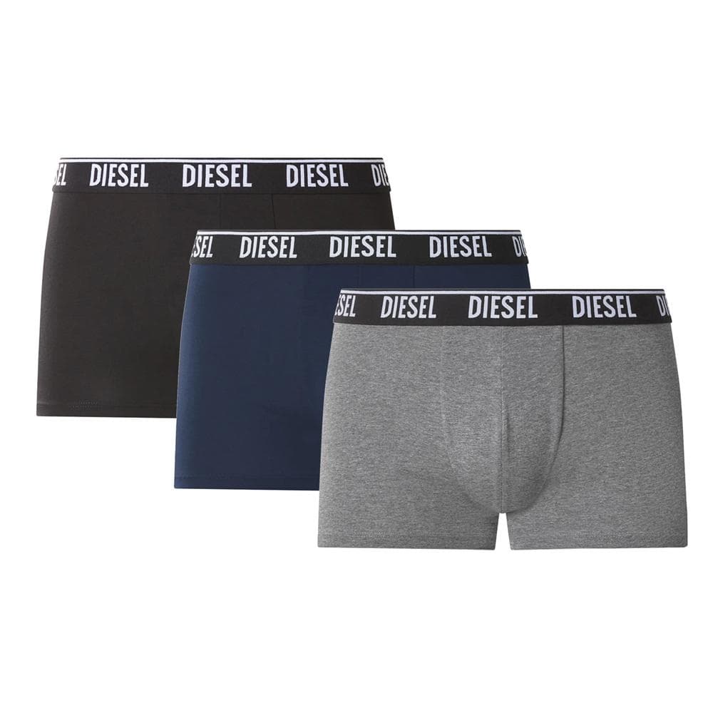 x3 Boxers Noir/Marine/Gris Homme Diesel Shawnthreepack 1