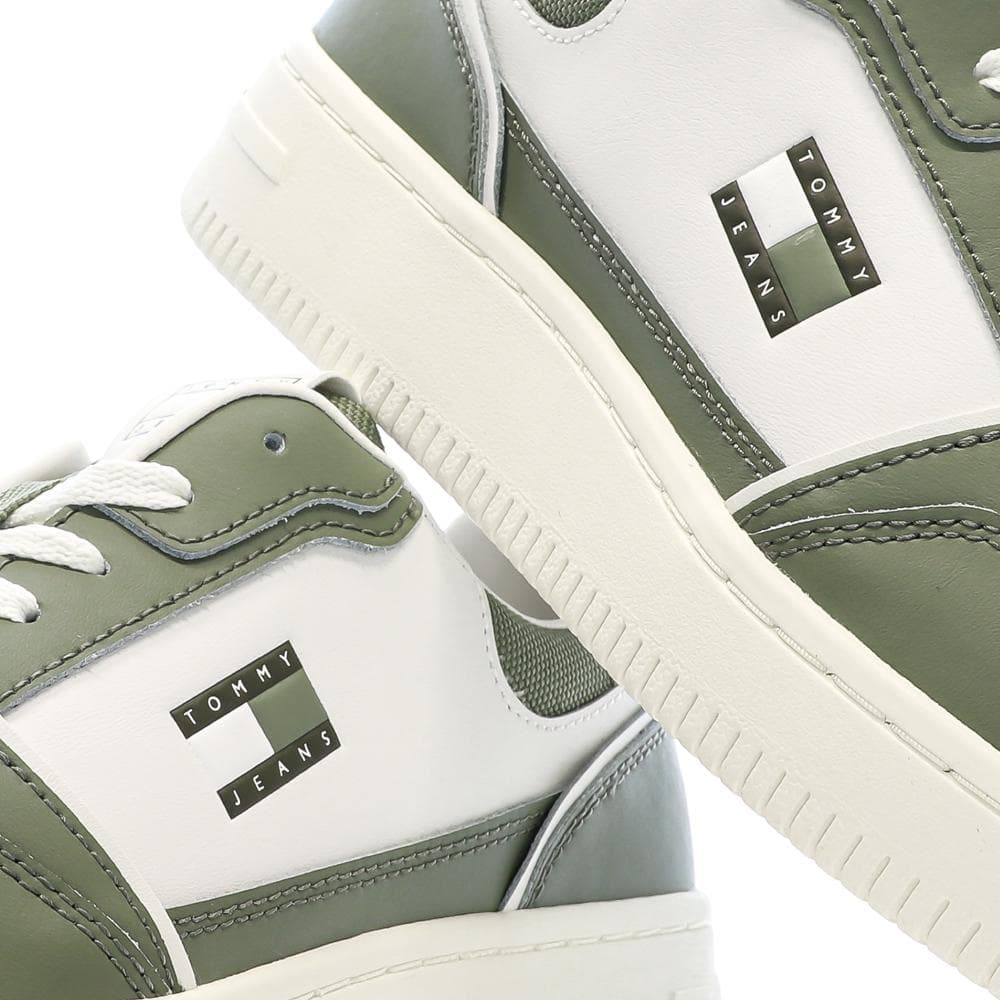 Baskets Blanc/Vert Homme Tommy Hilfiger Cupsole 7