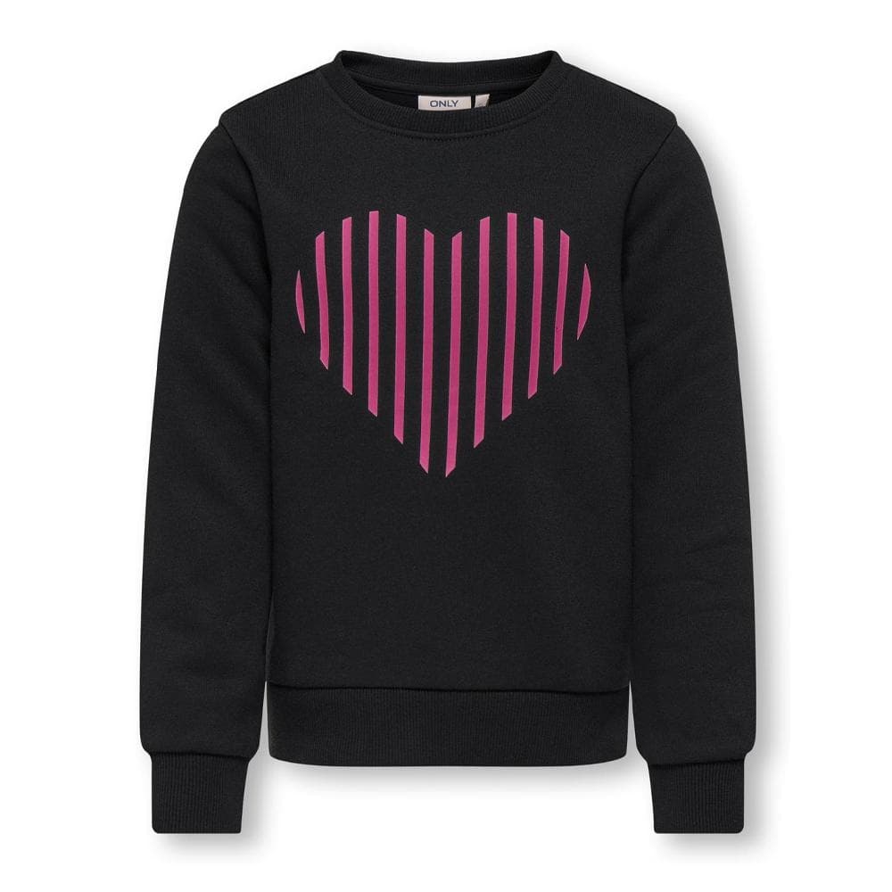 Sweat Noir/Rose Fille Kids ONLY Koglina Heart 1