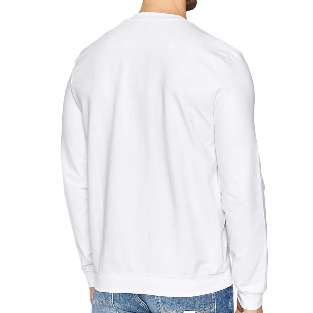 Sweat Blanc Homme Guess Triangle Logo 2