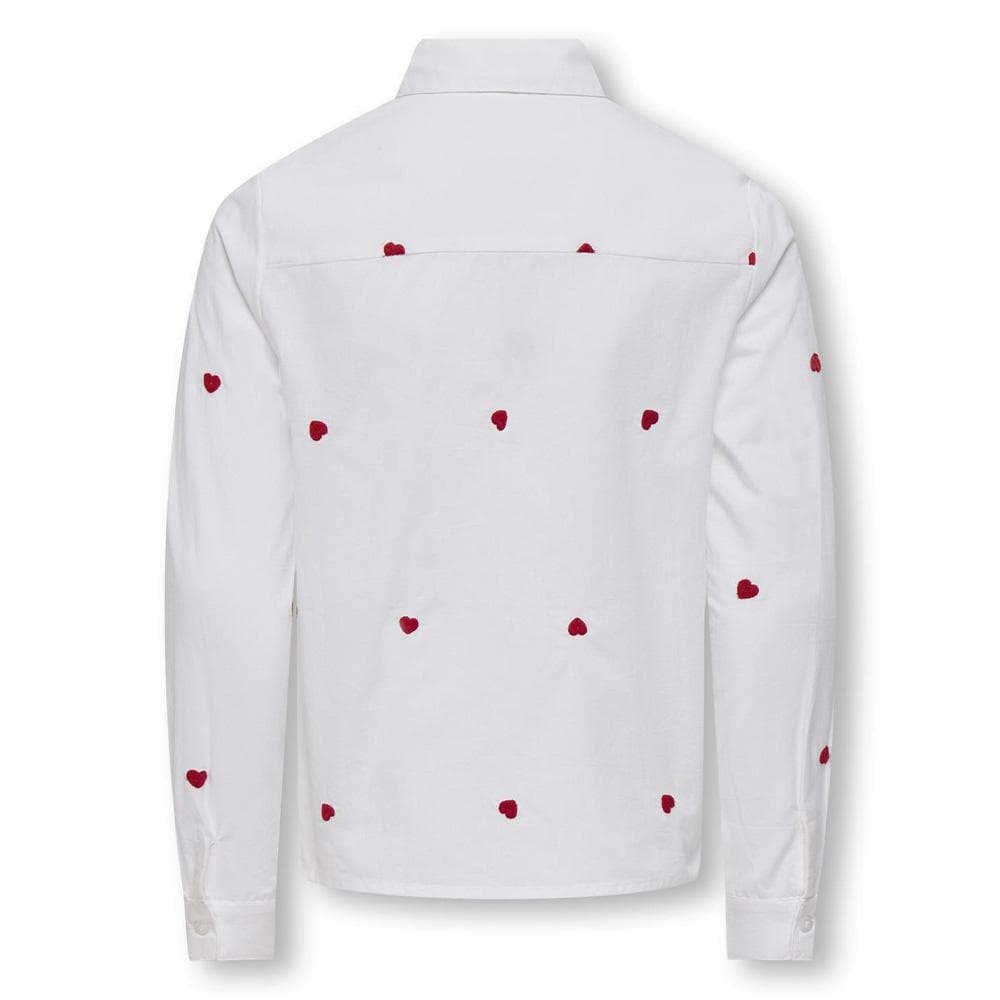 Chemise Blanche/Rouge Fille Kids ONLY Koglina 2