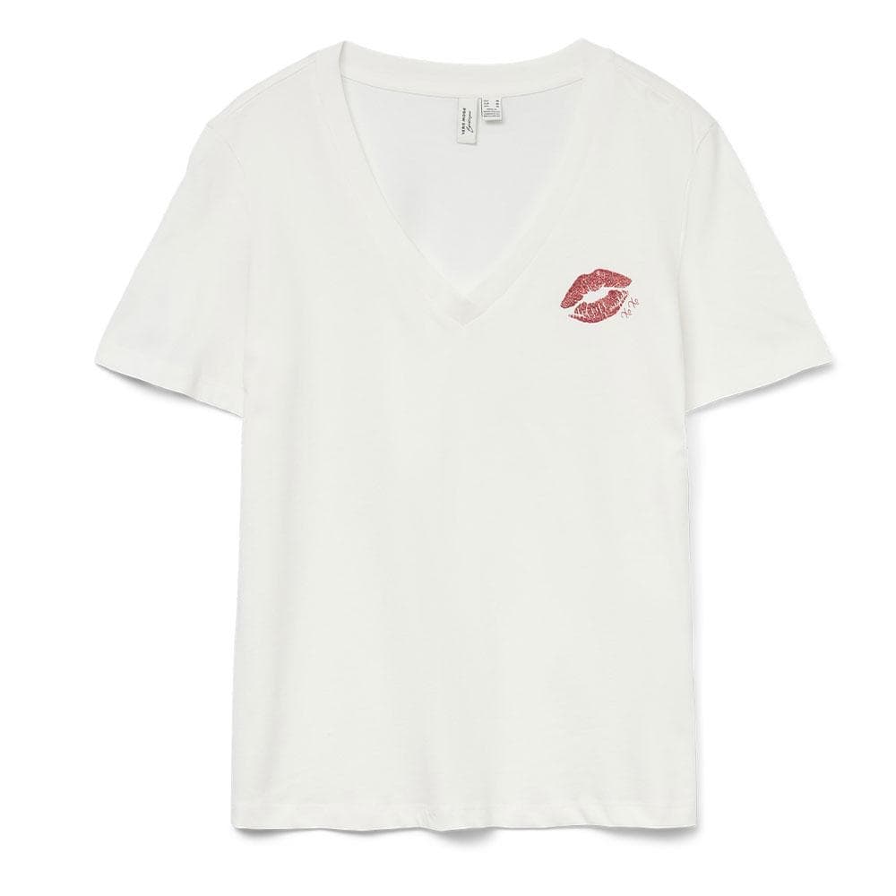 T-Shirt Blanc Femme Vero Moda Feyola 3