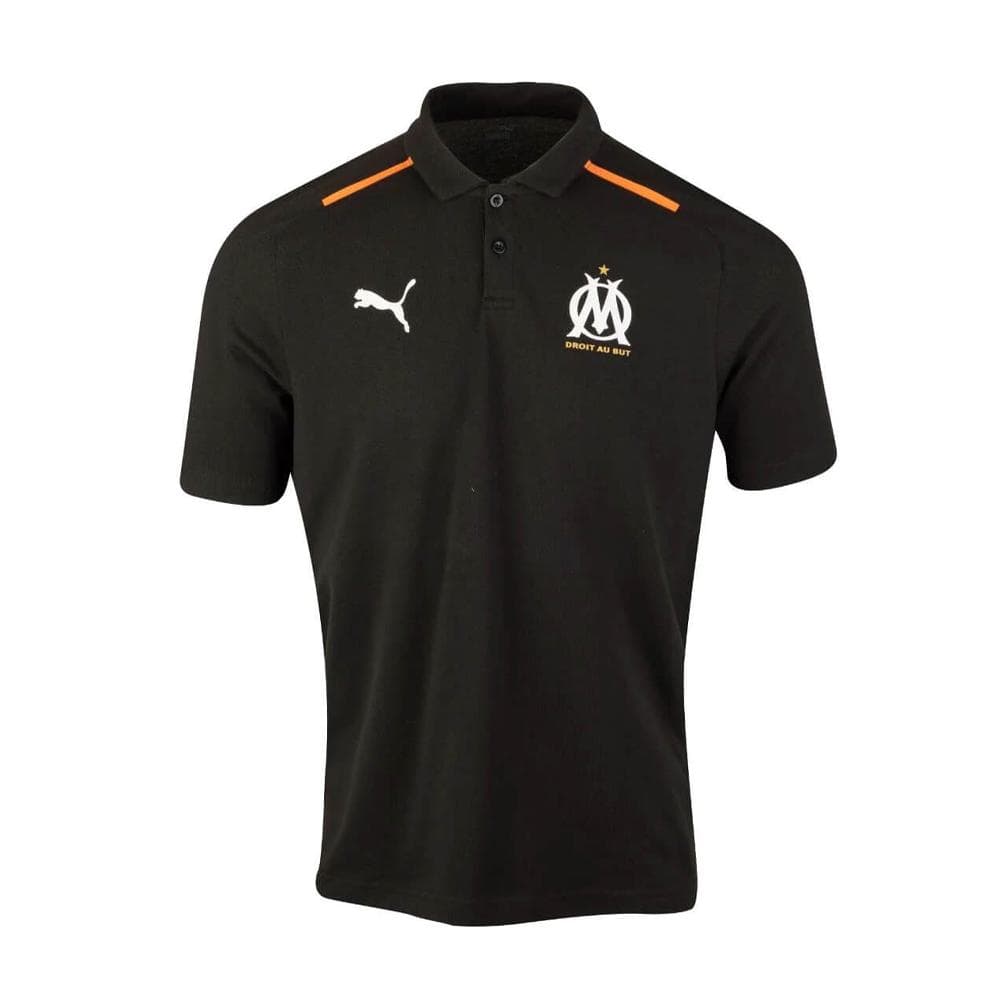 OM Polo Noir Homme Puma 2024 1