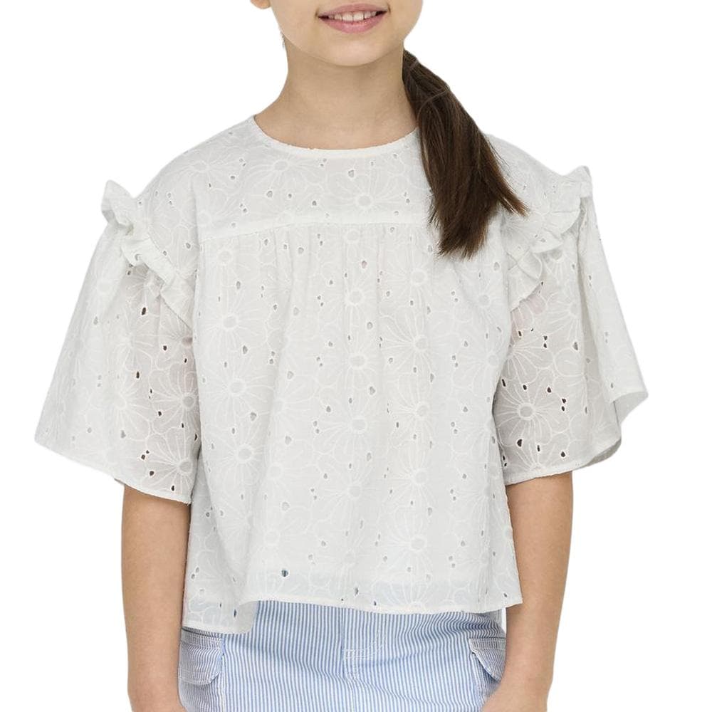Blouse Blanche Fille Kids ONLY Daisy 1