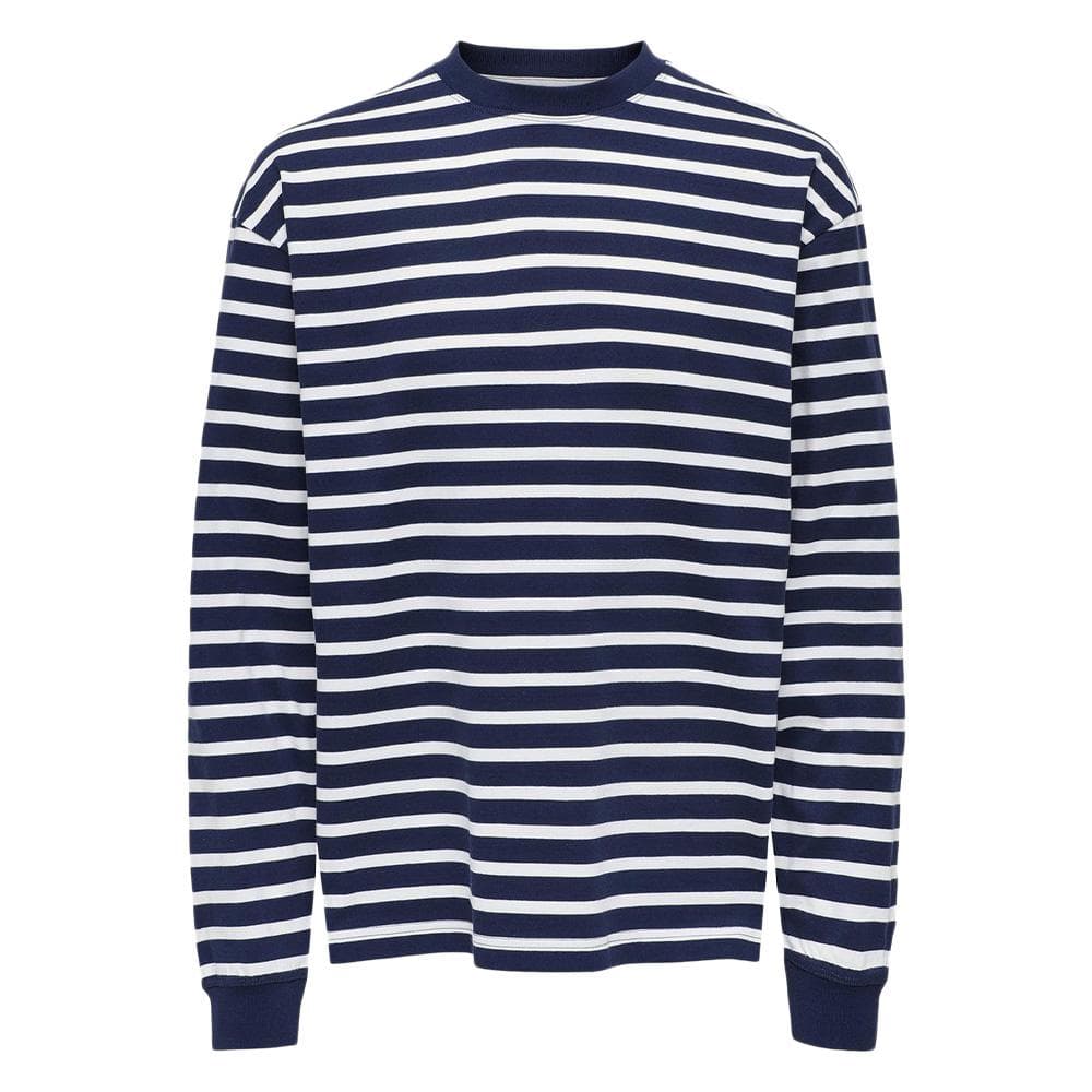 T-shirt Marinière Marine Homme Only & Sons Donovan 1
