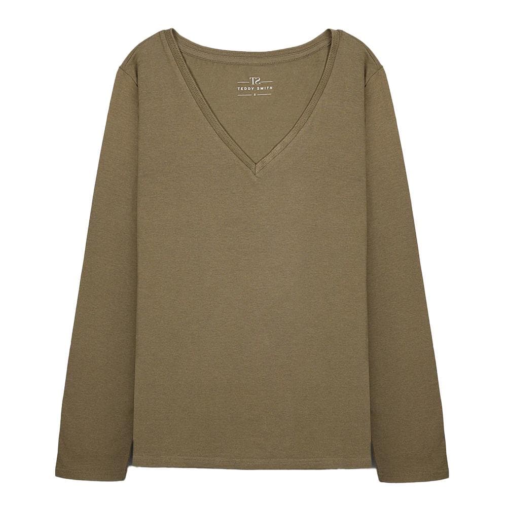 T-shirt Kaki Femme Teddy Smith Miana 1