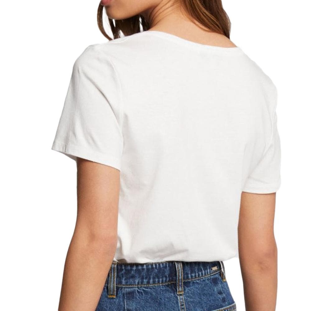 T-shirts Blanc Femme Morgan Serigraphie 241 DVEGAS 2