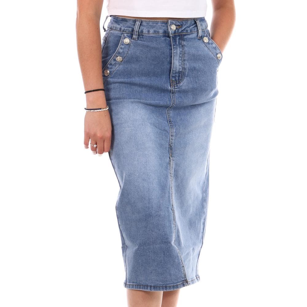 Jupe en Jean Bleu Femme Monday Premium MEB 1