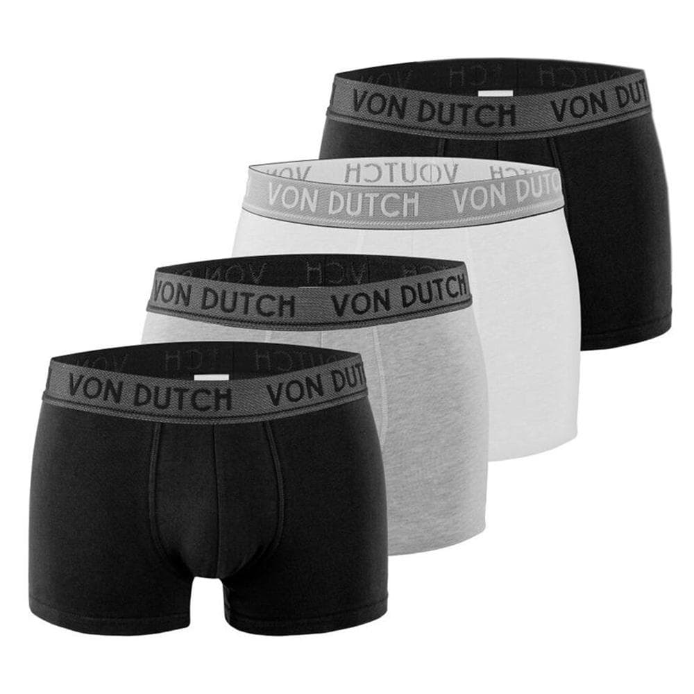 X4 Boxers Homme Blanc/Gris/Noir Von Dutch ORIAS 1