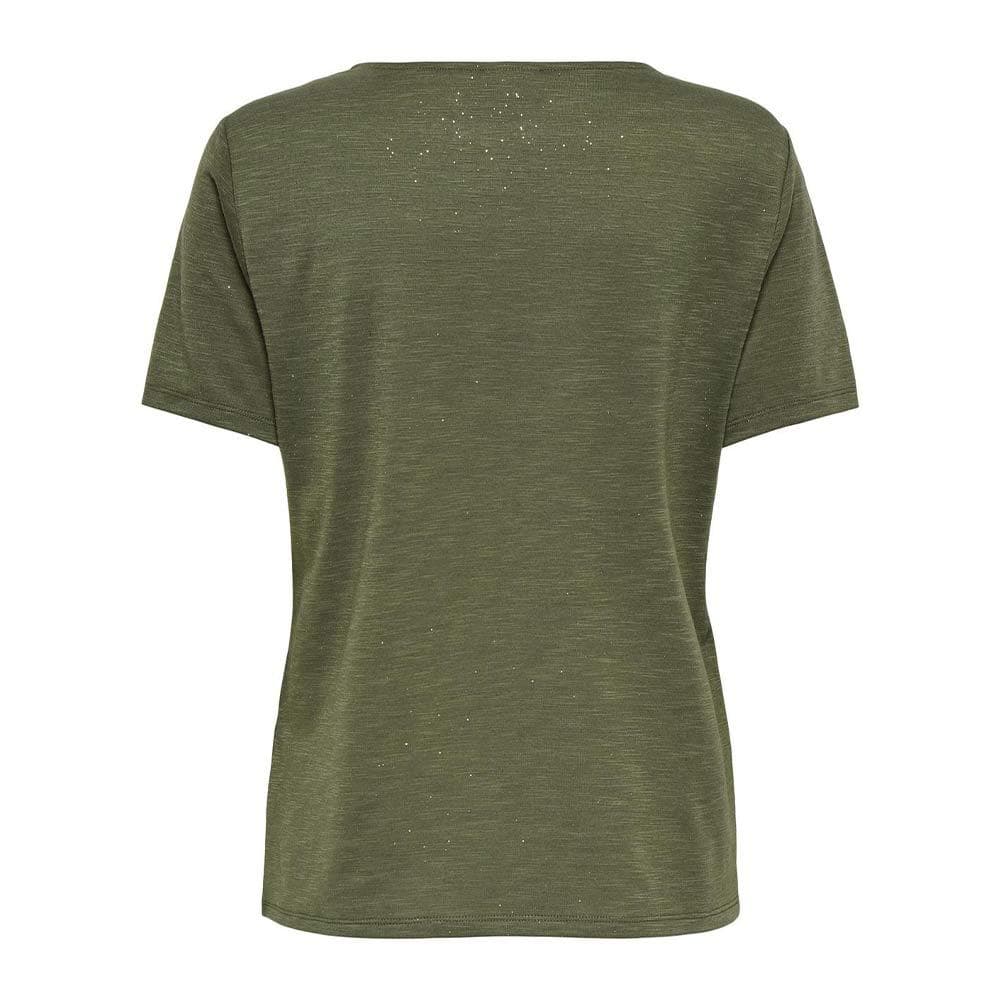T-Shirt Kaki Foncé/Doré Femme JDY Dalila 2