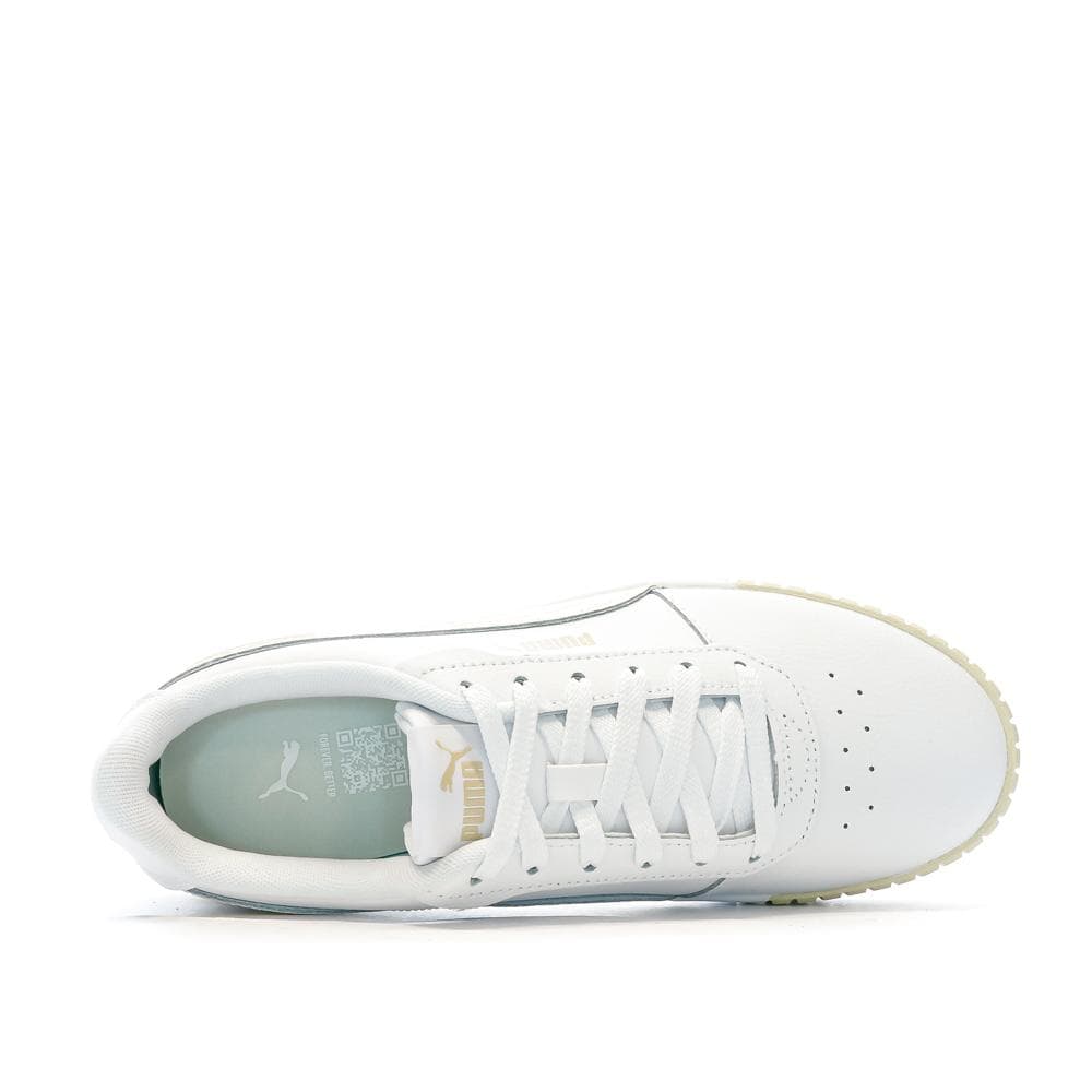 Baskets Beige/Blanc Femme Puma Carina 4