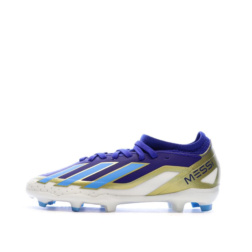 Chaussures de football Noires/Bleu Garçon Adidas Crazyfast League 1
