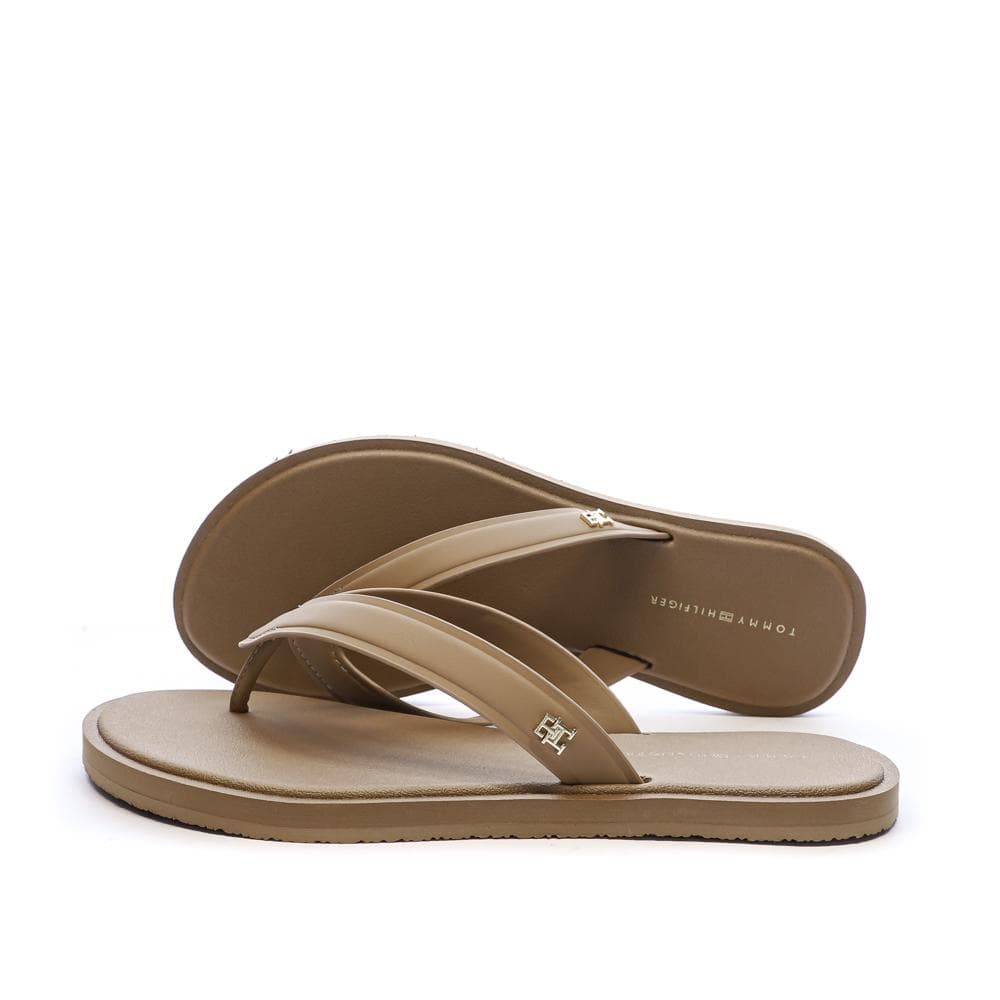 Tongs Beige Femme Tommy Hilfiger Scandi Premium 1