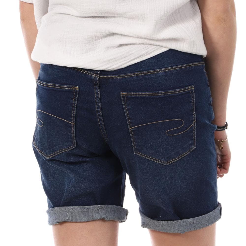 Bermudas en Jean Bleu Foncé Femme Lee Cooper Wopara 2