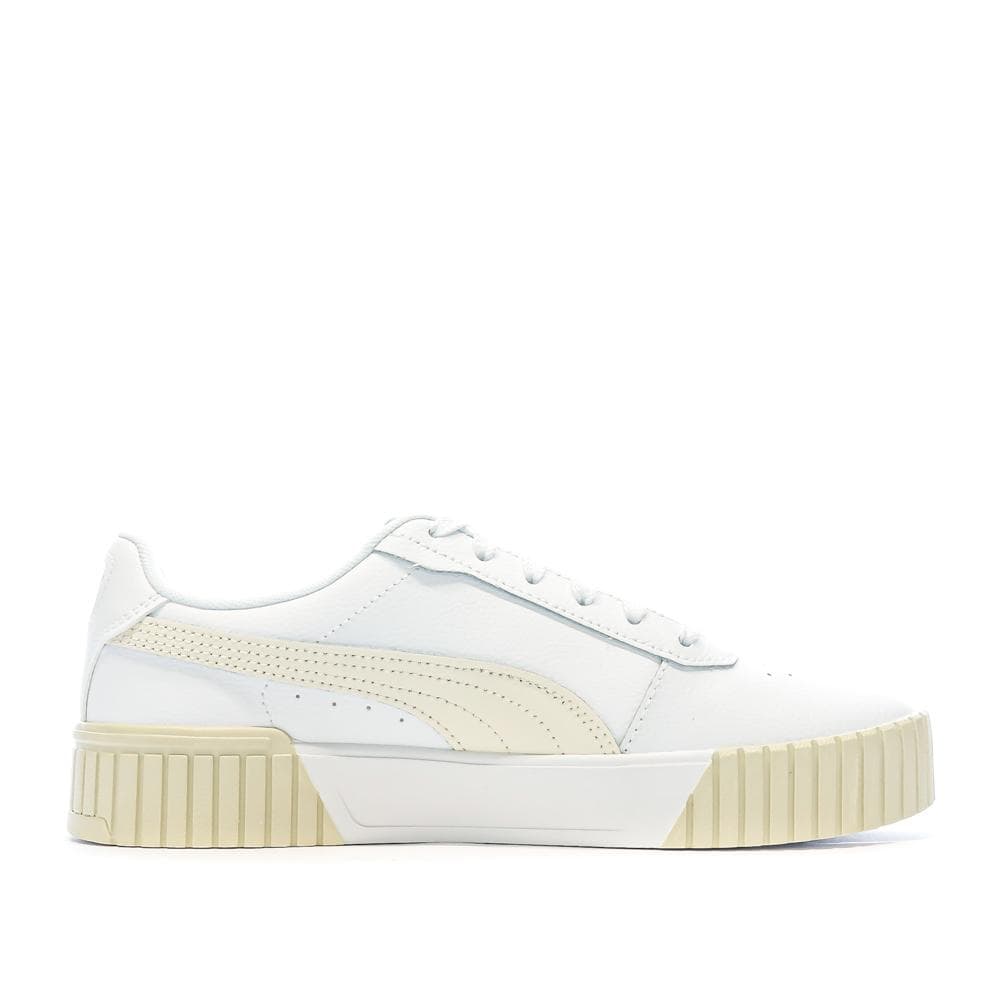 Baskets Beige/Blanc Femme Puma Carina 2