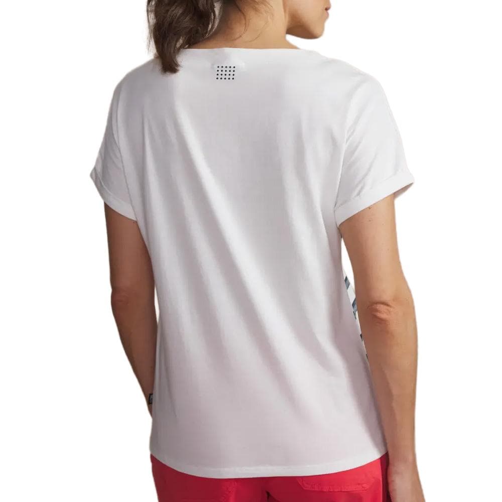 T-Shirt Blanc/Marine Femme TBS OXANATEE 2
