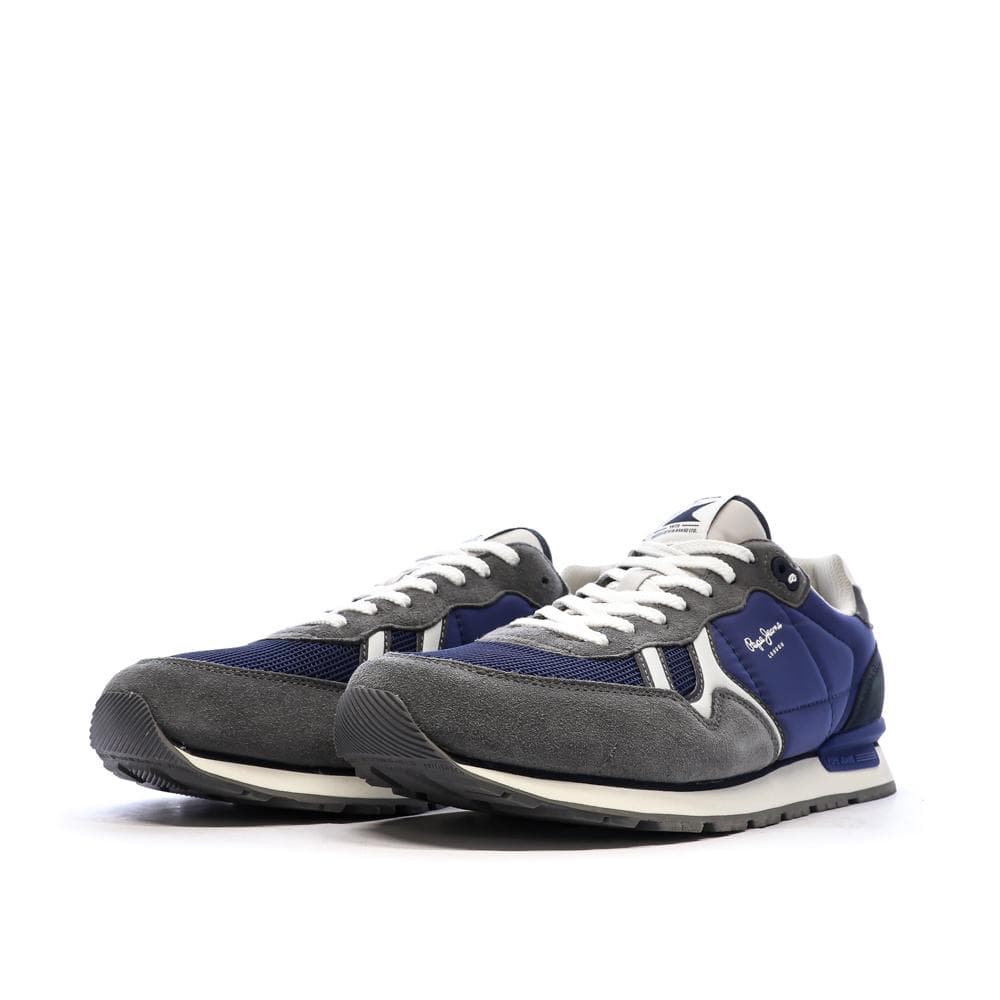 Baskets Gris/Bleu Homme Pepe Jeans Brit Mixt 6