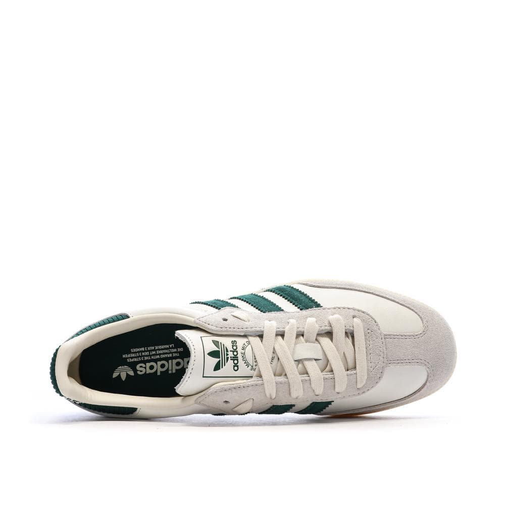 Adidas Samba Blanc/Vert Foncé Femme OG 4