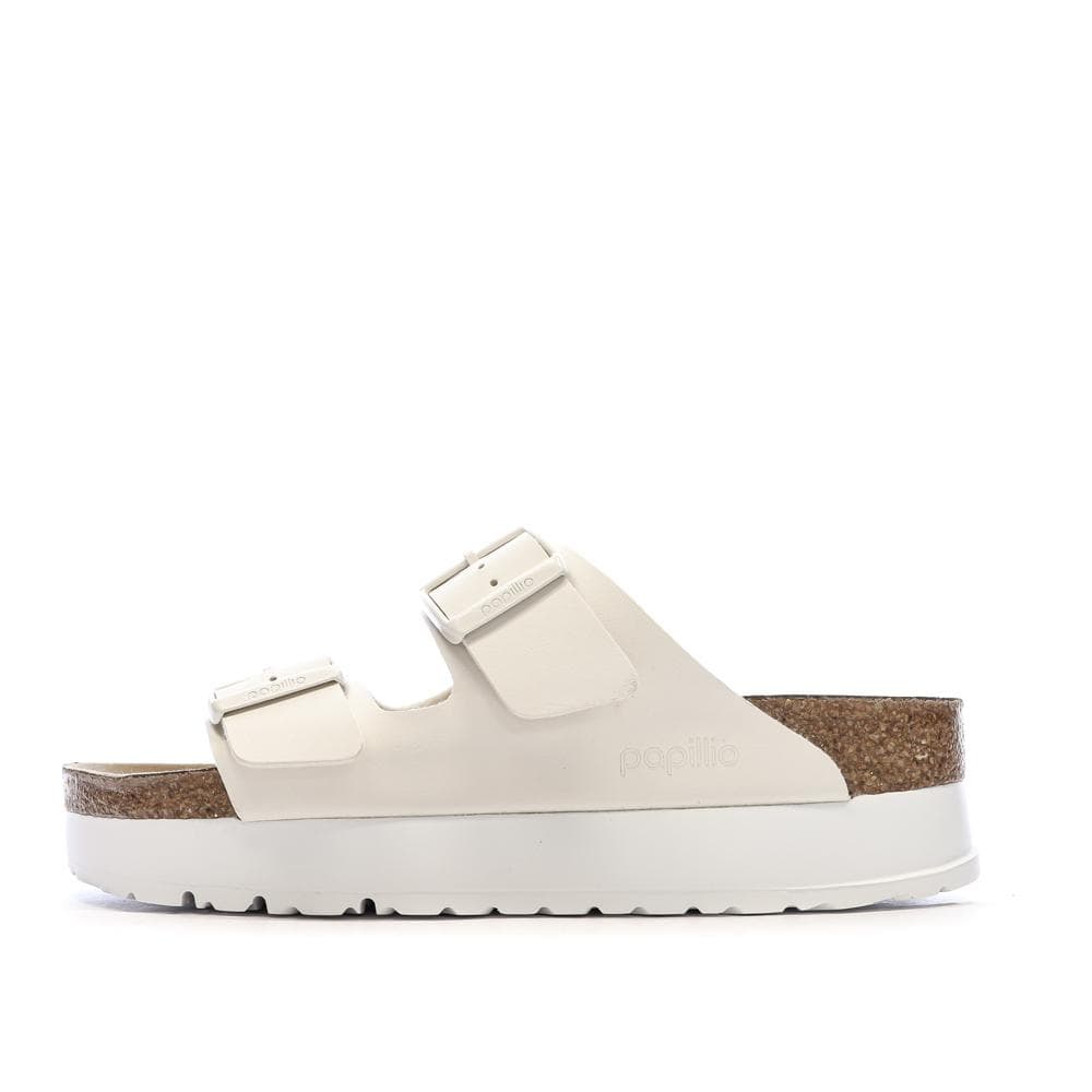 Sandales Beige Femme Birkenstock Arizona Papflex 1