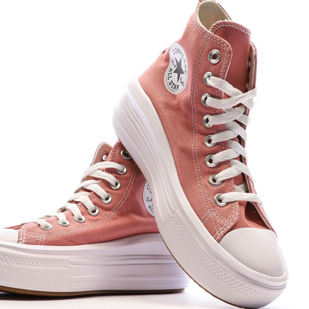 Baskets Roses Femme Converse All Star Move Platform 7