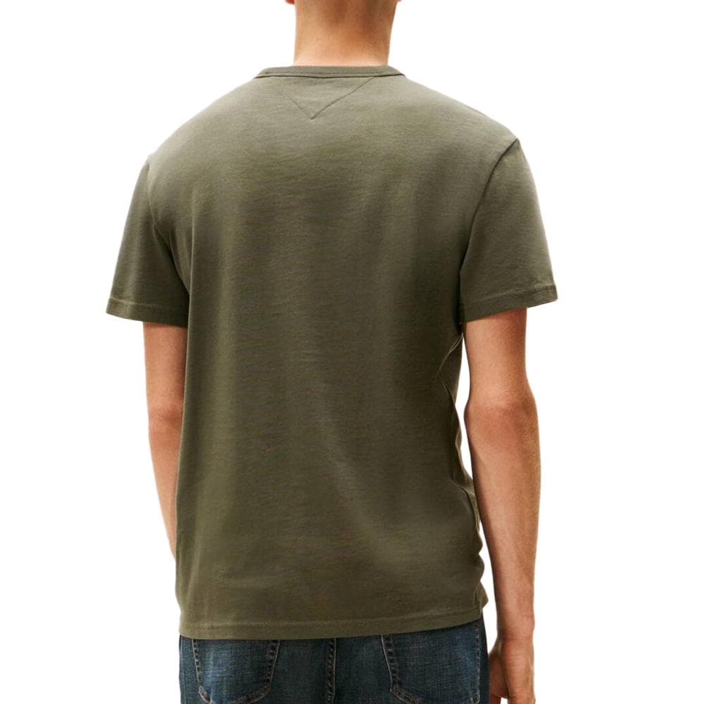 T-shirt Kaki Homme Tommy Jeans Reg Badge DM0DM20322 2