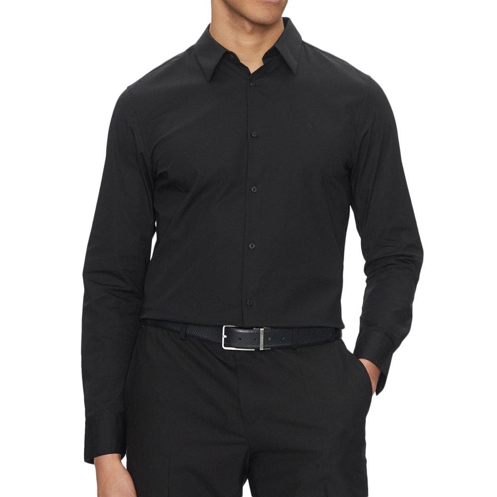 Chemise Noire Homme Calvin Klein Jeans Solid 1