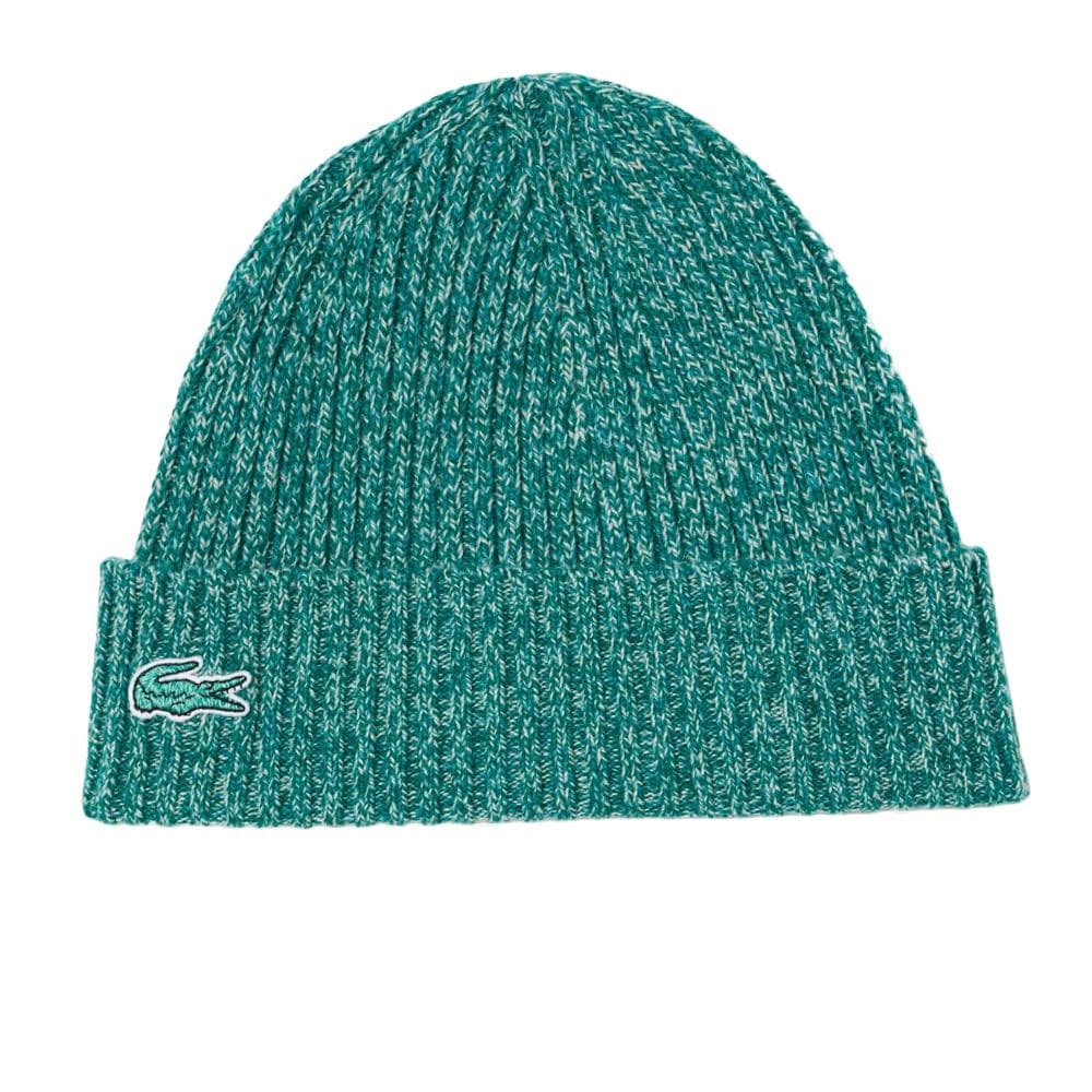 Bonnet Vert Mixte Lacoste Rib 1