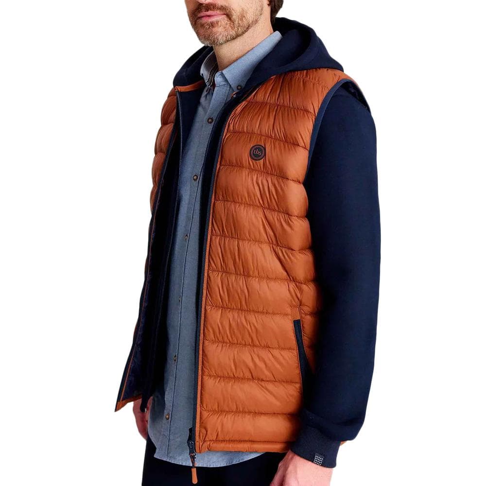 Doudoune Sans Manches Marron Homme TBS Fabian 1