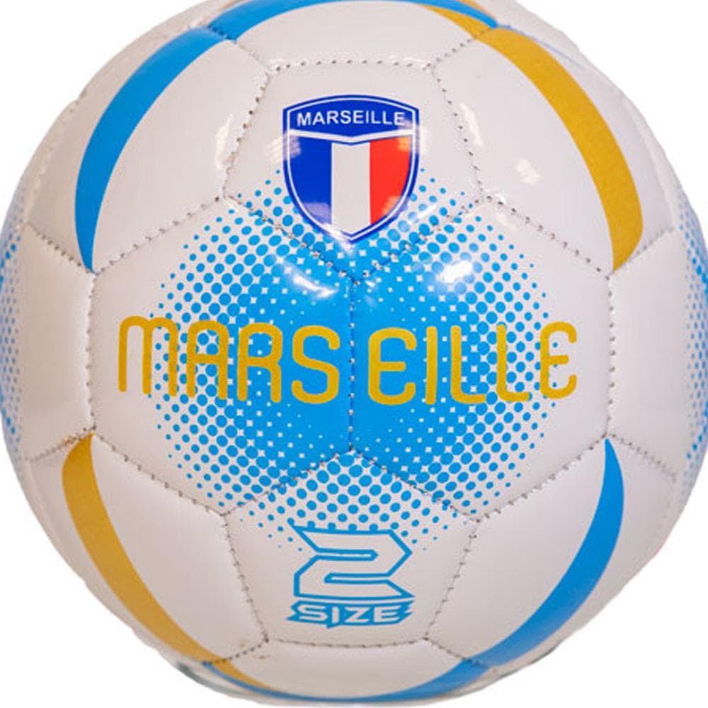 MARSEILLE Mini Ballon Blanc/Turquoise Sport Zone 2