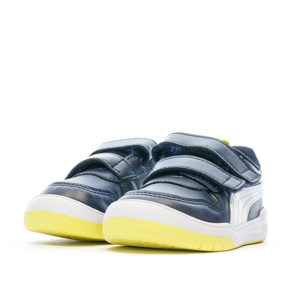 Baskets Marine/Jaune Garçon Puma Multiflex 6